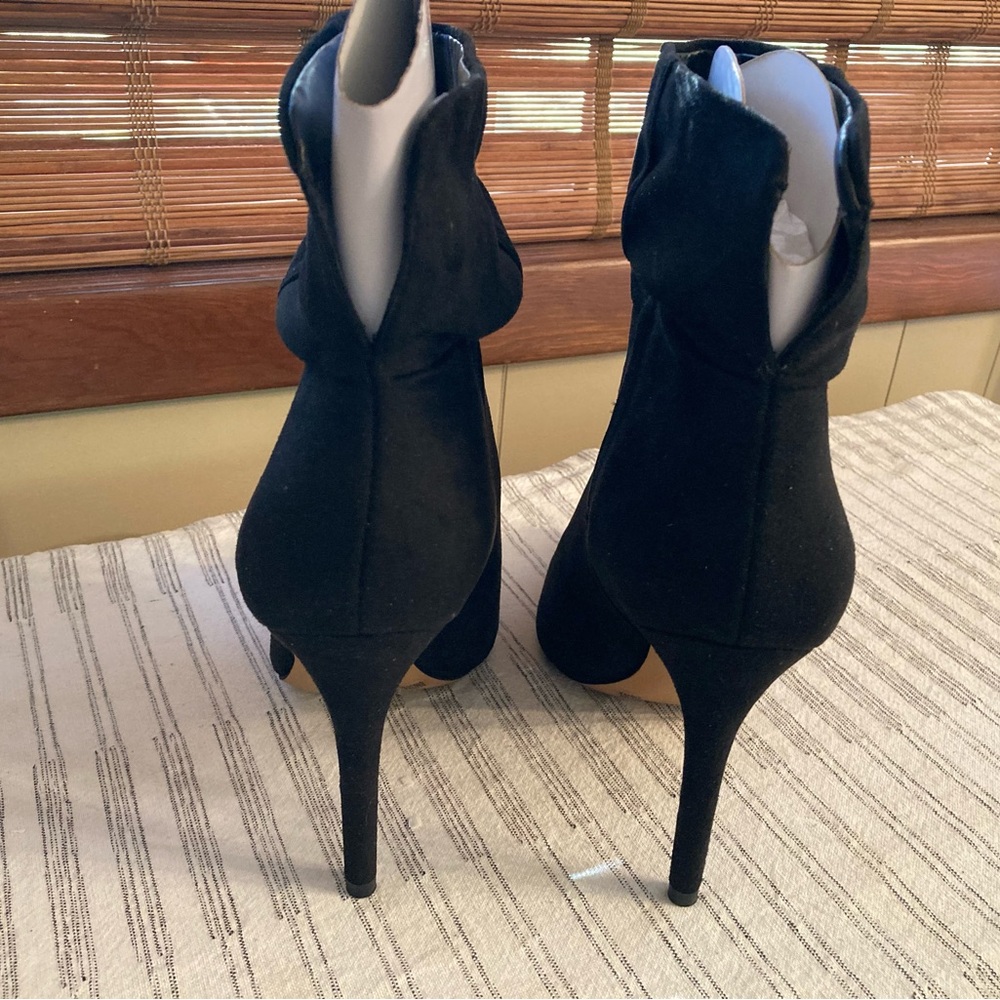 Jessica Simpson Black Slouch Stiletto Ankle Boots – Size 8 - Picture 5 of 5